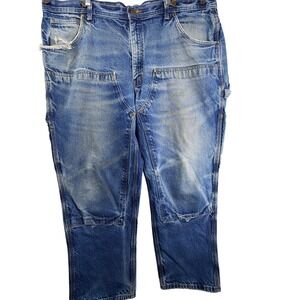 Key Industries Mens Double Front Work Denim Logger Utility Jeans 42x30